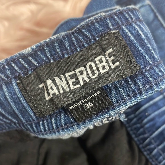 Zanerobe sureshot drawstring denim joggers pants - Picture 4 of 11